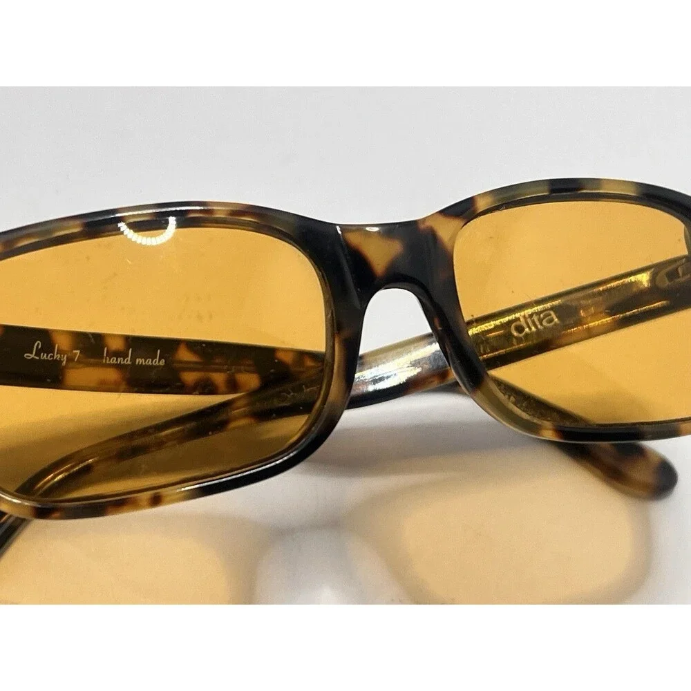 (Very Early Addition) Vintage Dita Lucky Seven Handmade Tortoise, Sunglasses